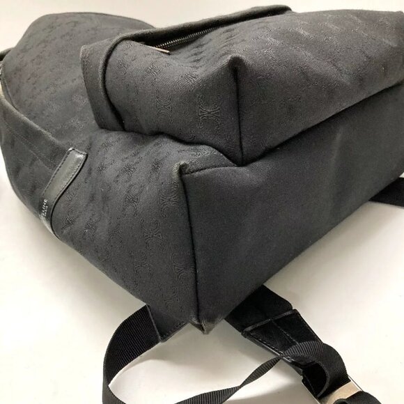 CELINE Triomph logo bag backpack Backpack Canvas / Leather Black main image 5